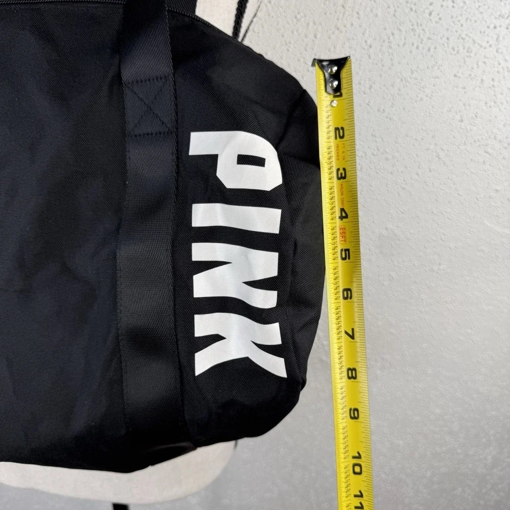 PINK Victorias Secret Black White Duffle Bag Women's Y2K 2000s School Gym Bag
